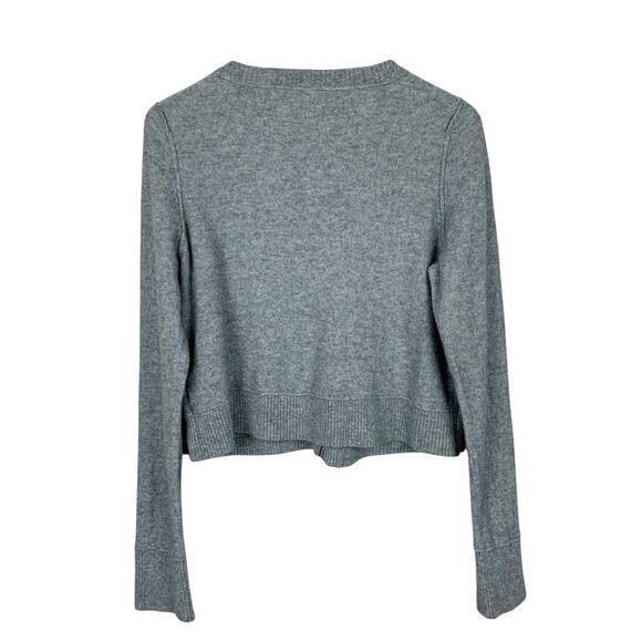 Free People Nocturnal Cardigan Sweater Grey Wool Cashmere Button Front Womens XL - Picture 5 of 9